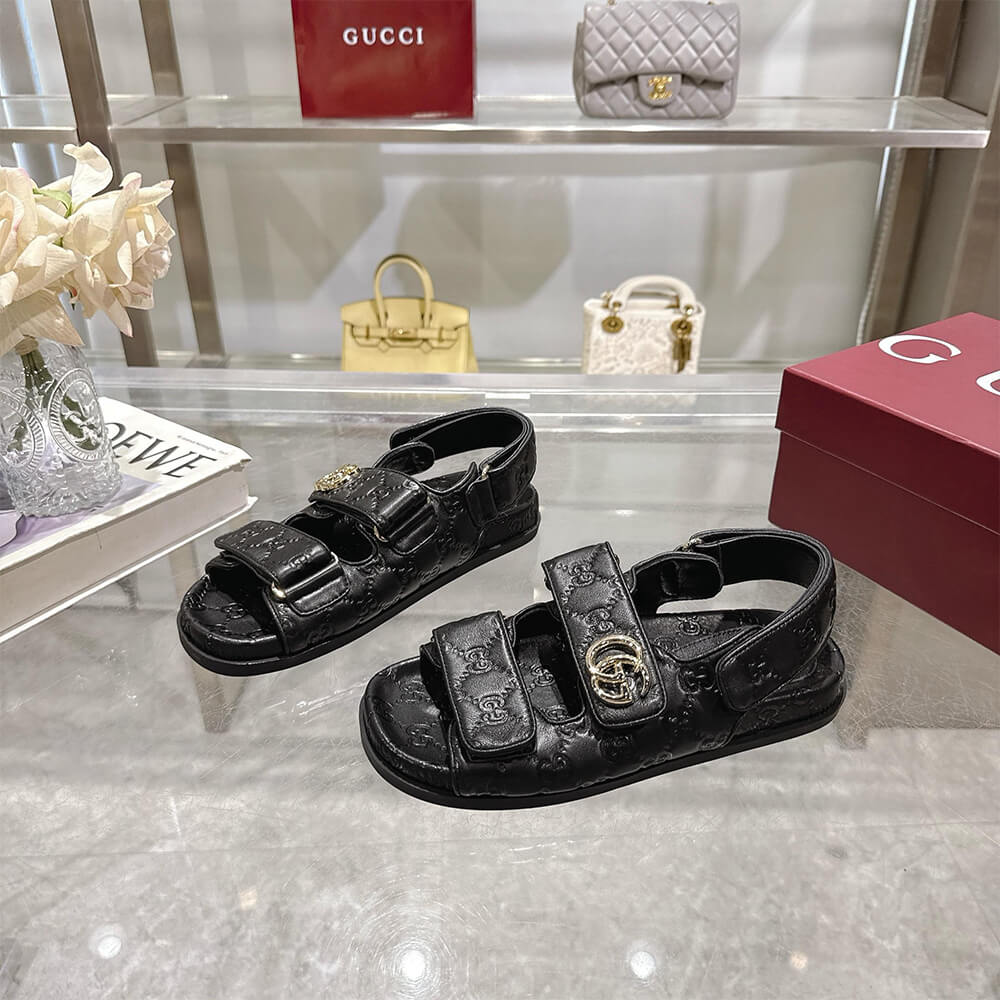 GUCCI Women s sandal with Double G