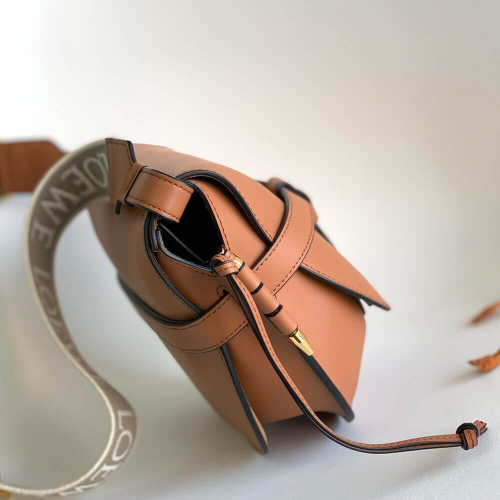 Small Gate Dual bag in soft calfskin and jacquard(HIGH-END Grade)