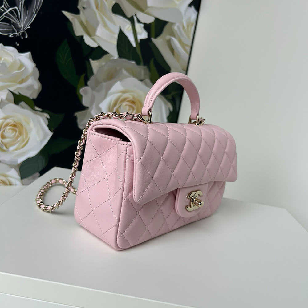 CHANEL Mini Classic Handbag With Top Handle