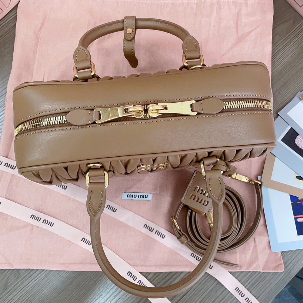 MIUMIU Large Arcadie matelasse nappa Bag(HIGH-END GRADE)