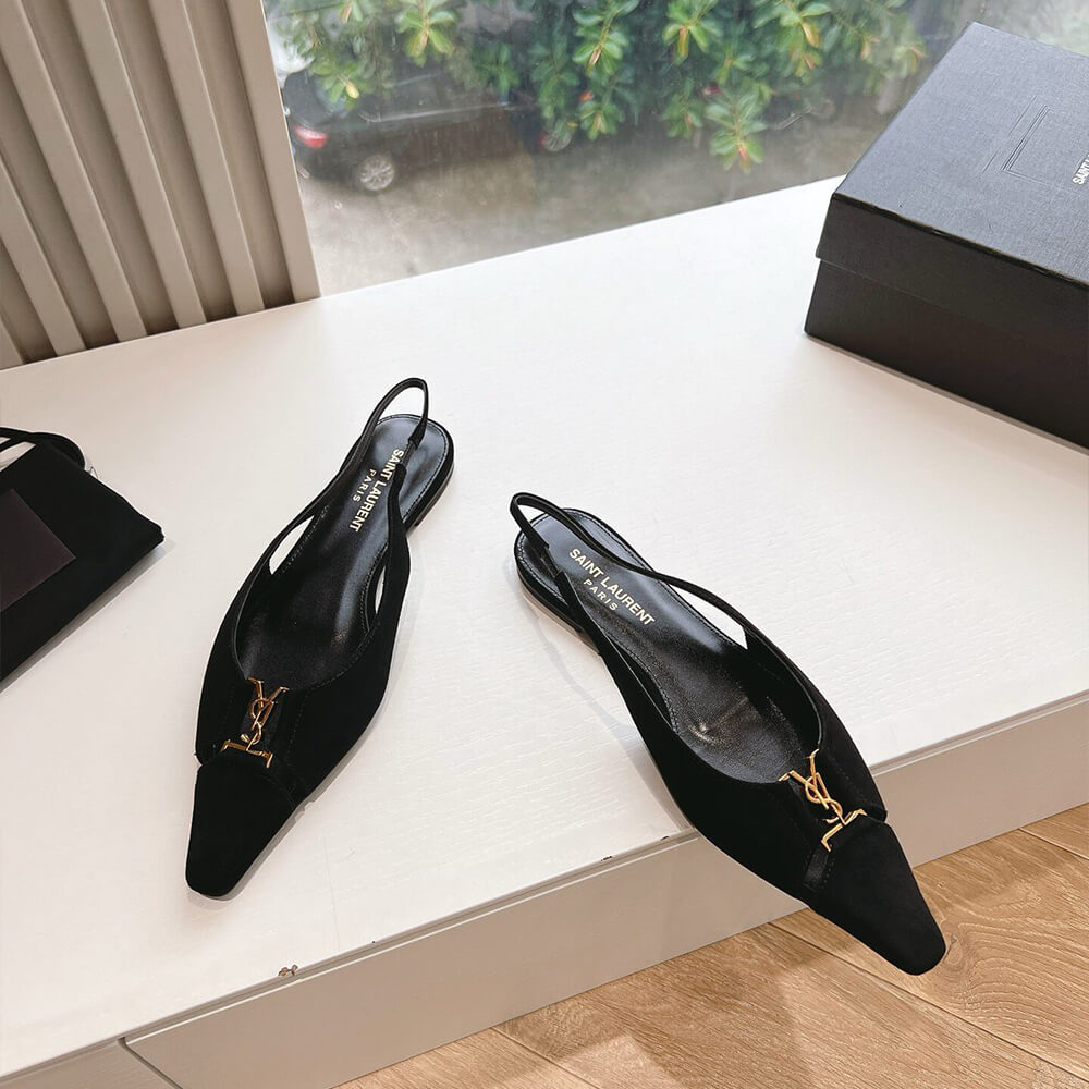 YSL Pointed Toe Slingback