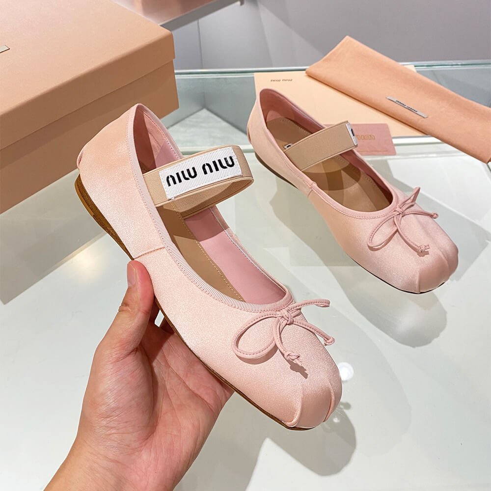 MiuMiu Satin ballerinas