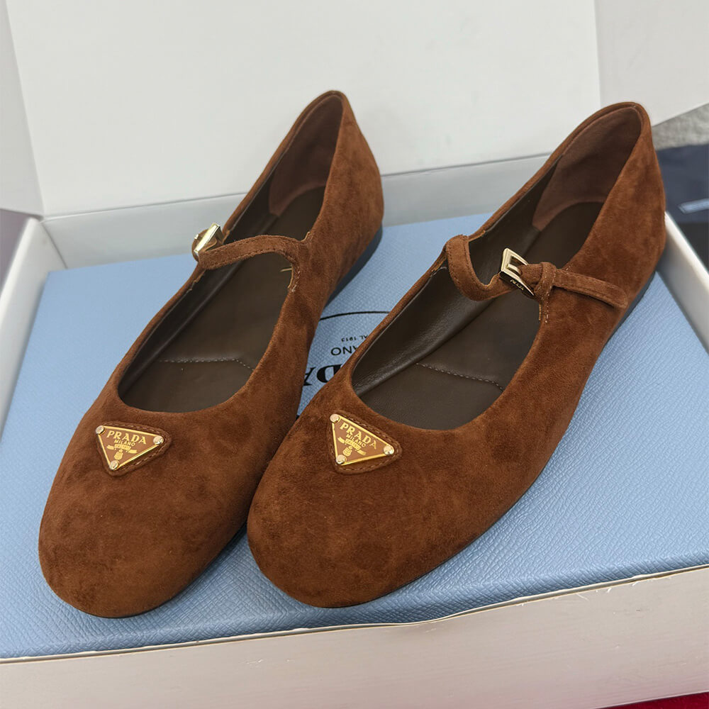 PRADA Suede ballerinas
