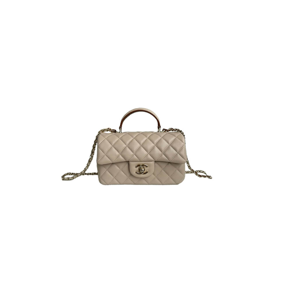 CHANEL Mini Classic Handbag With Top Handle