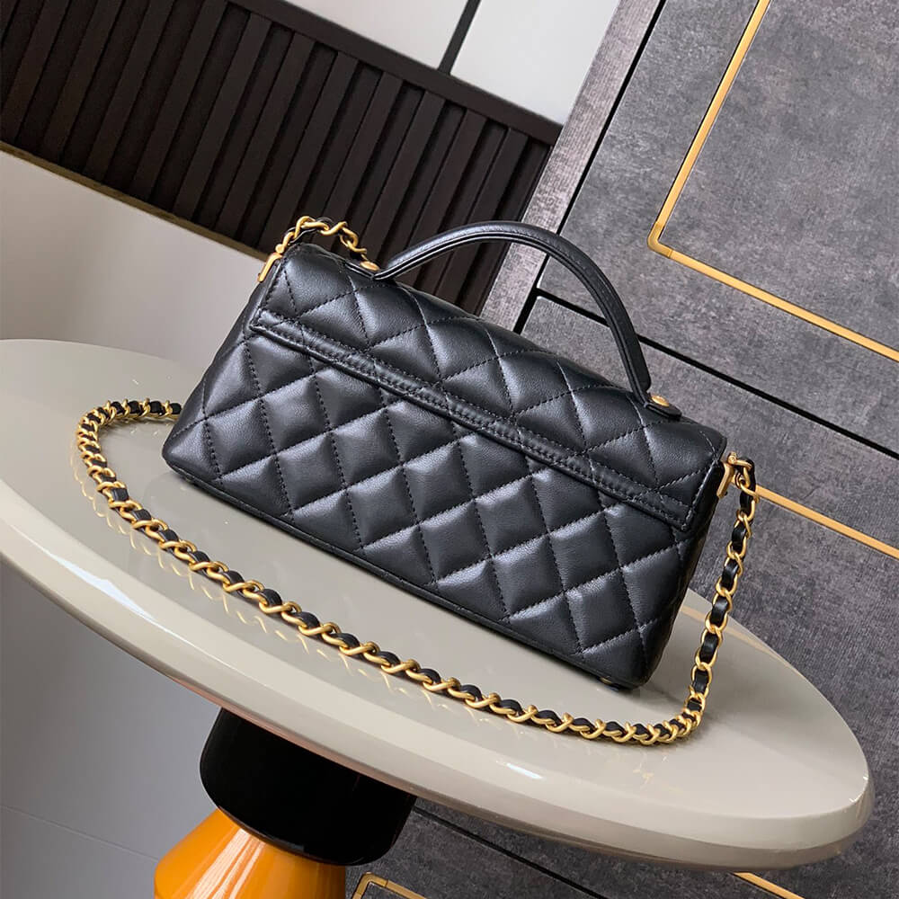 CHANEL Mini Flap Bag with Top Handle(HIGH-END GRADE)