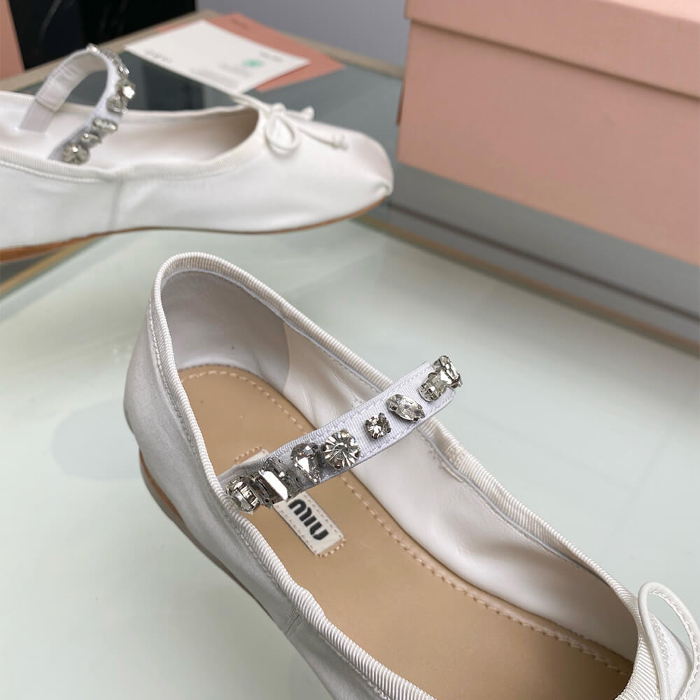 MiuMiu Satin ballerinas