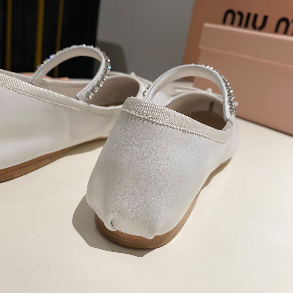 MiuMiu Leather ballerinas