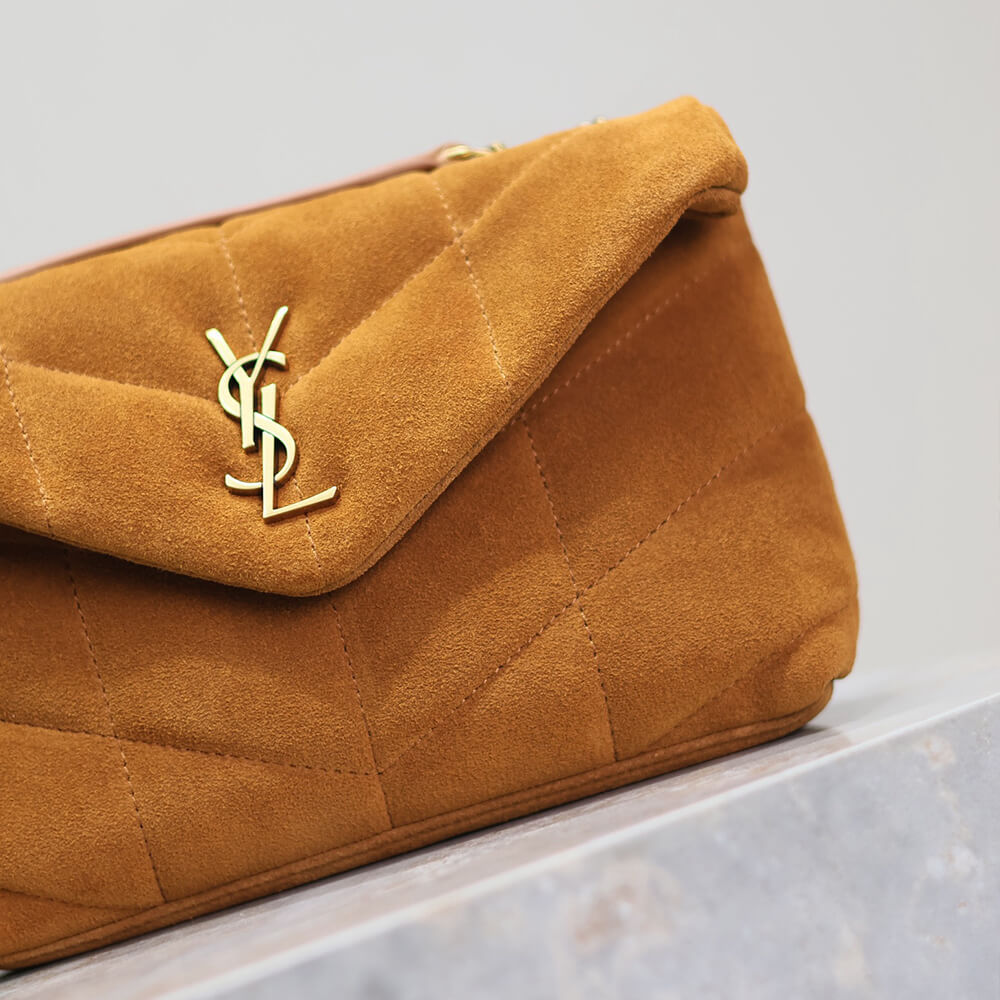 YSL Toy Puffer in suede